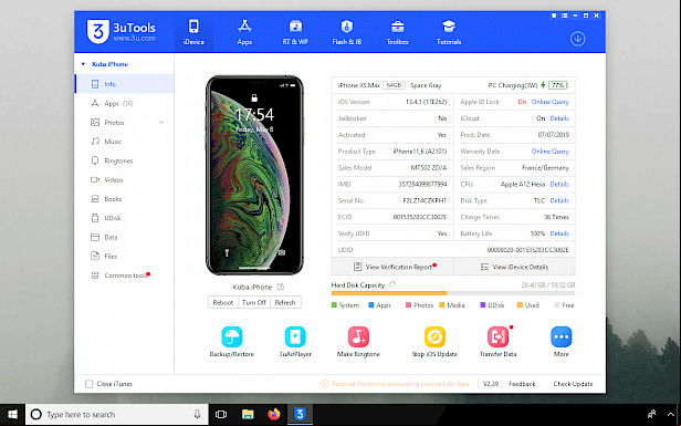 3uTools the Cydia Impactor alternative for Windows