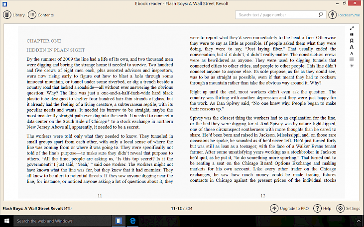 Icecream Ebook Reader