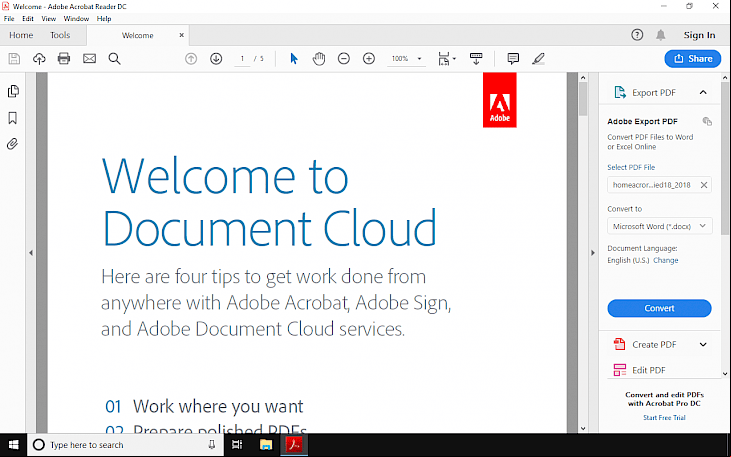 Acrobat Reader DC