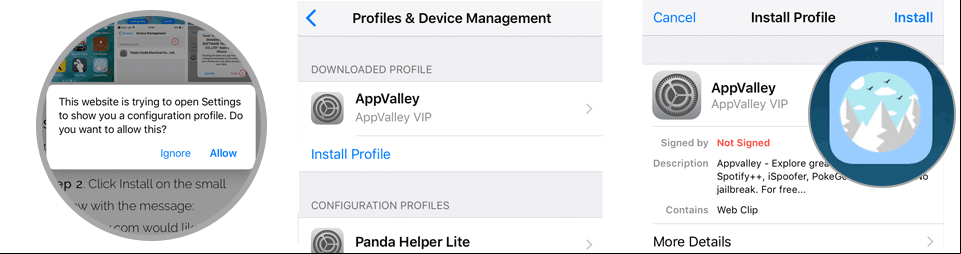 Install AppValley iOS App Store