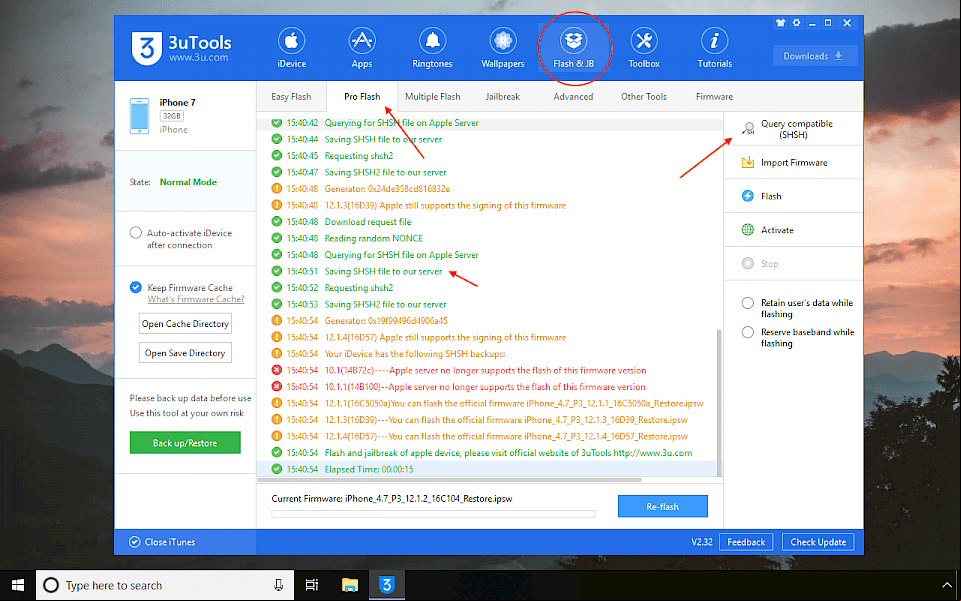 Saving SHSH2 file