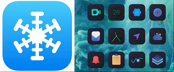 SnowBoard iOS 13 theming engine
