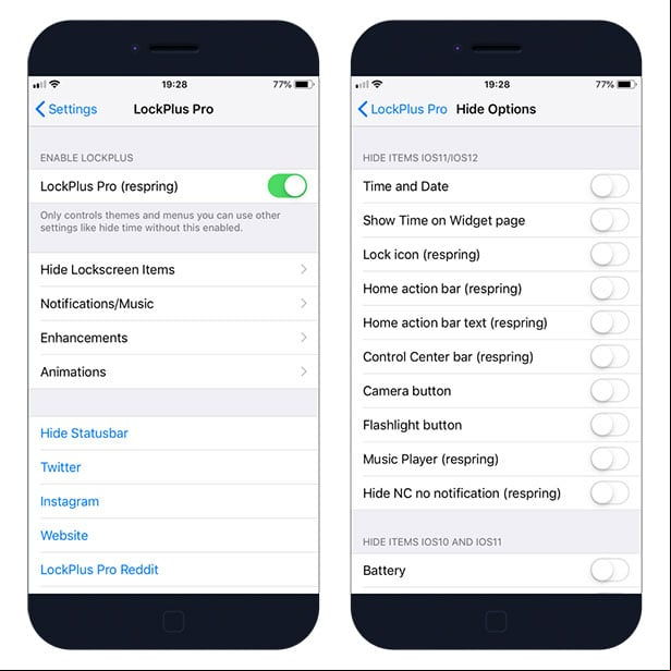 Settings in LockPlus Pro