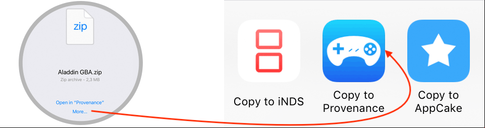Import ROM file to Provenance