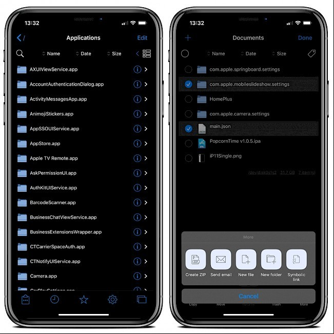 Filza App for iOS 13