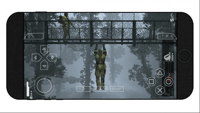 nControl connected to PPSSPP iOS emulator