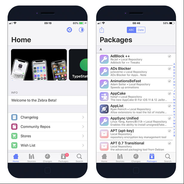 Zebra Package Manager iOS 12