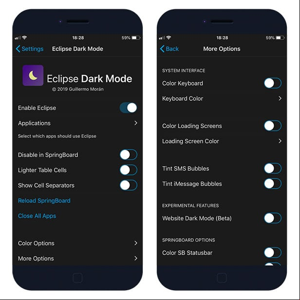 Eclipse 12 Dark Mode