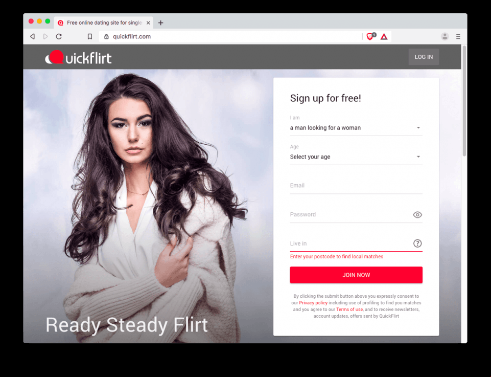 QuickFlirt - free online dating site for computer
