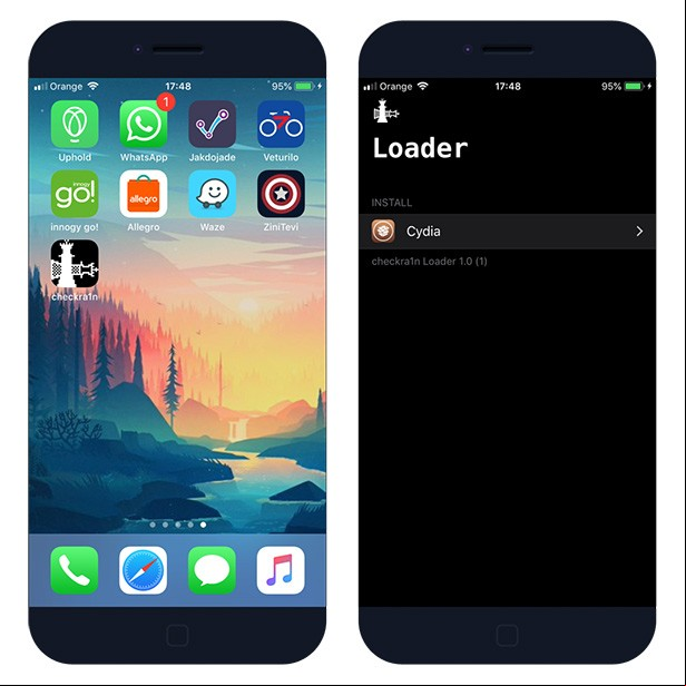checkra1n Jailbreak Tool on iOS