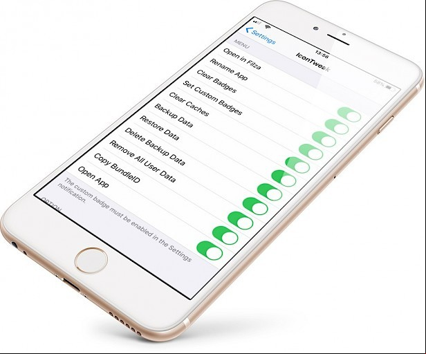IconTweak Settings