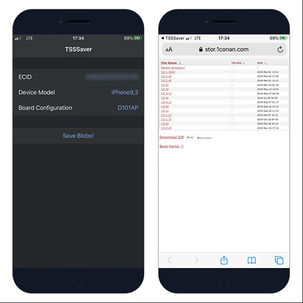 TSSSAver App for Cydia