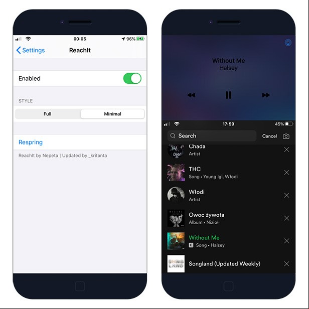 ReachIt tweak