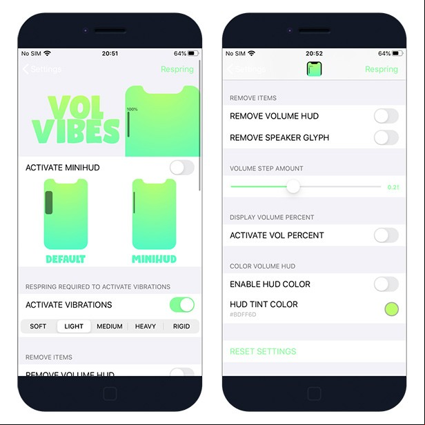 VolVibes tweak