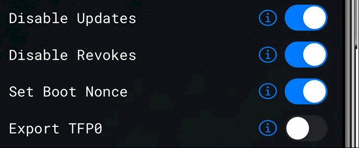Unc0ver settings explained