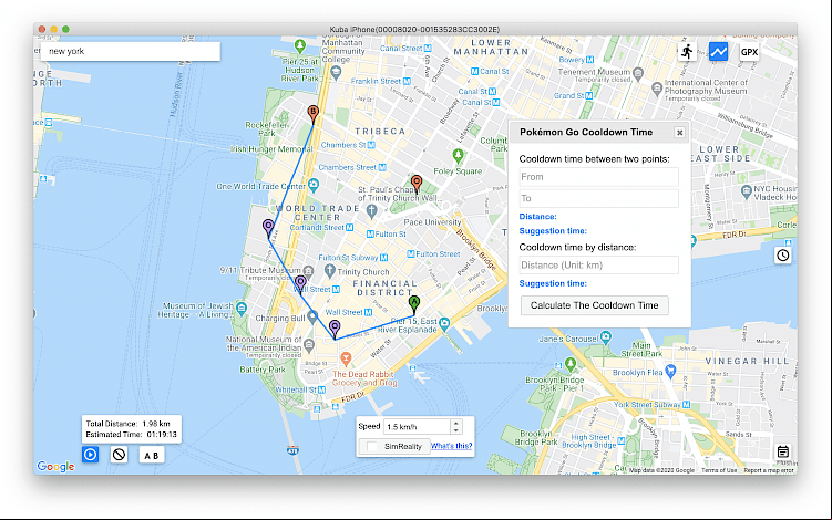 iSpoofer for PC on Mac