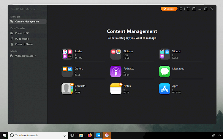 EaseUS MobiMover Free for Windows