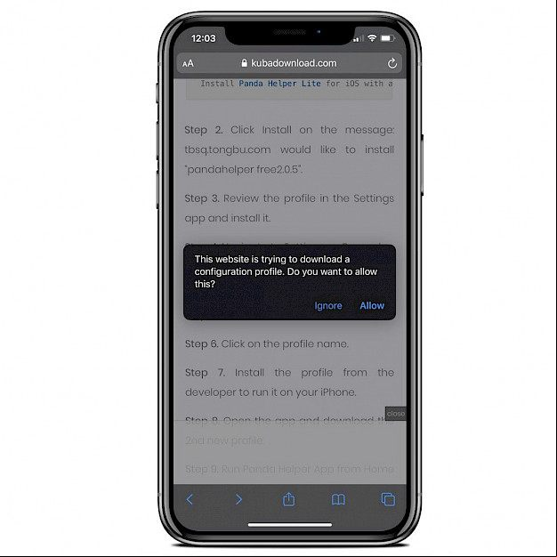 Panda Helper Lite configuration profile