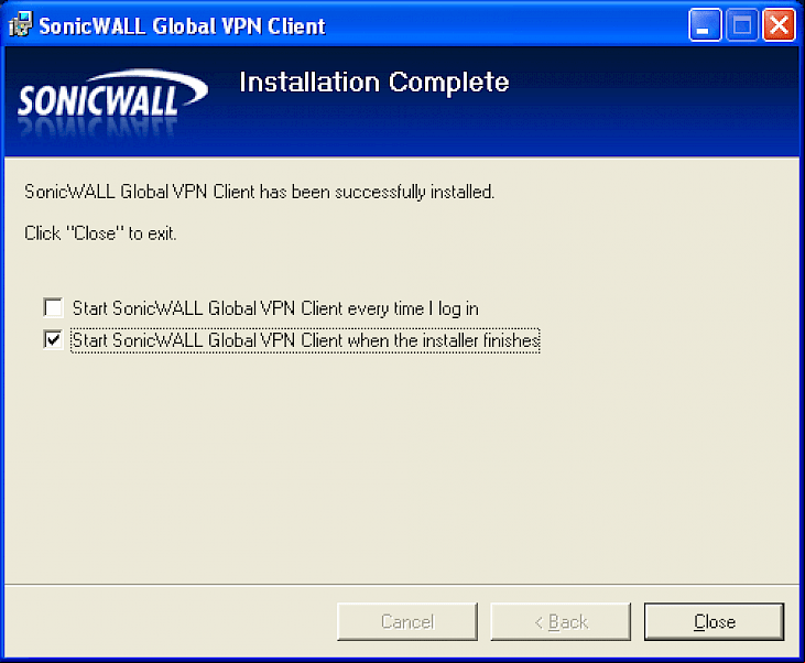 SonicWALL Global VPN