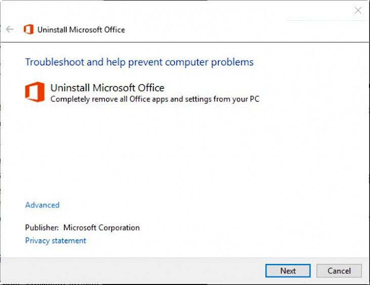 Microsoft Office Removal Tool