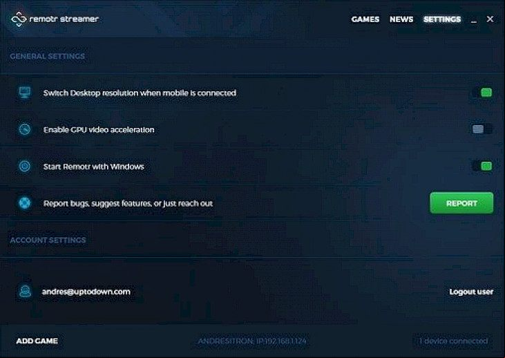 Remotr Streamer