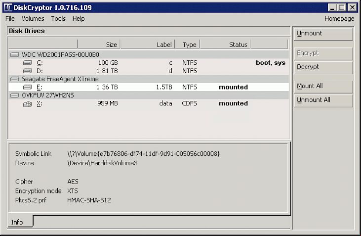 Disk Cryptor