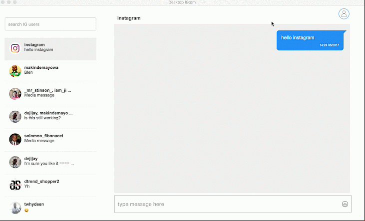 IG:dm Instagram Messenger