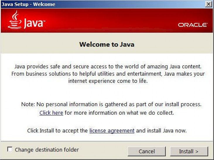 Java Runtime Environment 1.7.0.45 (64-bit)
