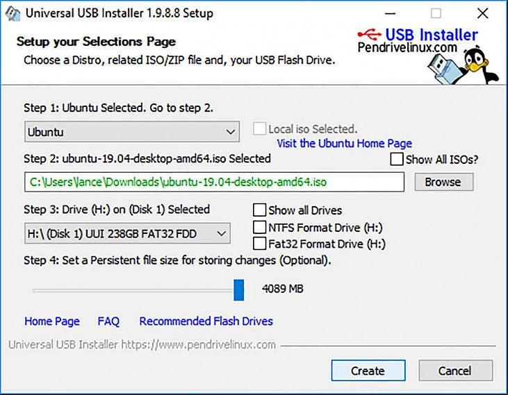 Universal USB Installer